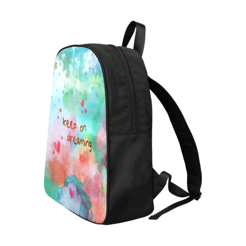 KEEP ON DREAMING - rainbow Fabric School Backpack (Model 1682) (Large)
