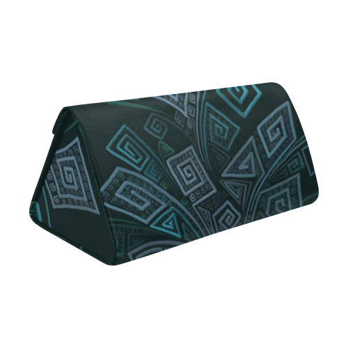3D Psychedelic Abstract Square Explosion Custom Foldable Glasses Case