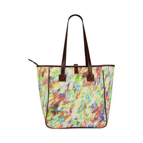 Colorful brush strokes Classic Tote Bag (Model 1644)