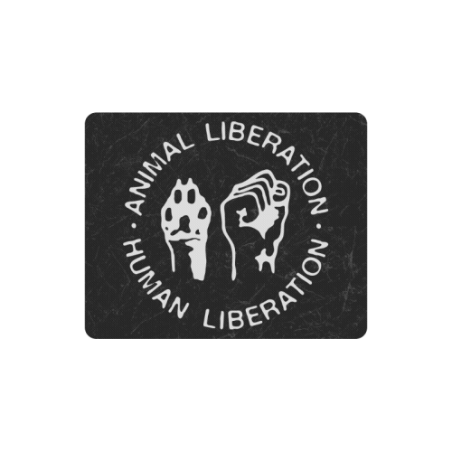 Animal Liberation, Human Liberation Rectangle Mousepad