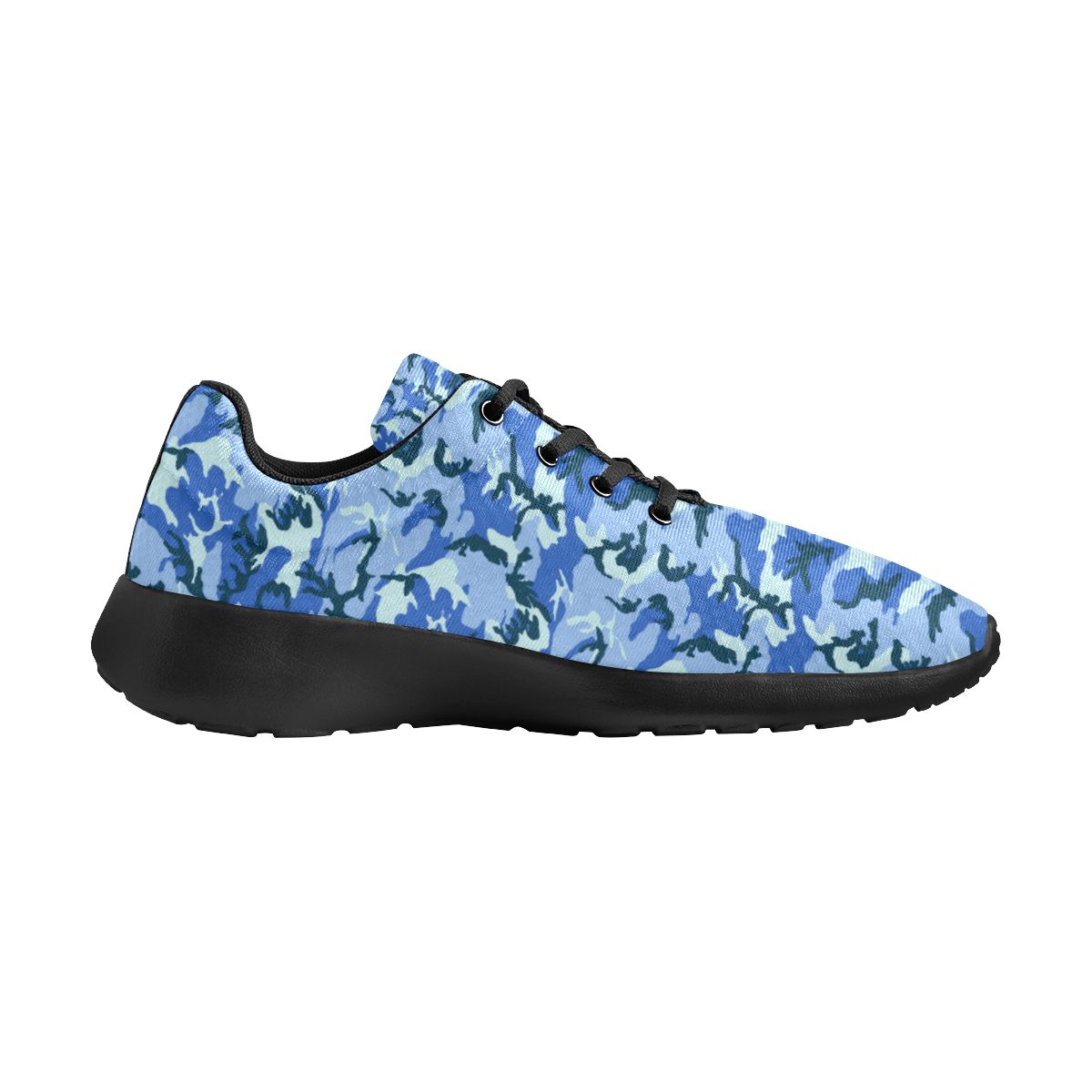 Woodland Blue Camouflage Men's Athletic Shoes (Model 0200)