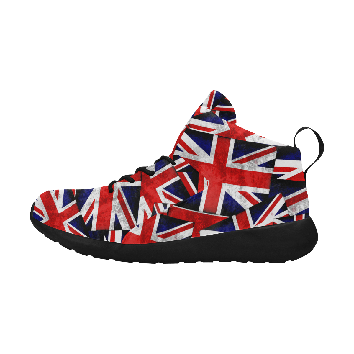 Union Jack British UK Flag Women's Chukka Training Shoes/Large Size (Model 57502)