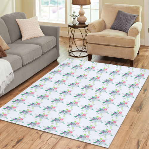 Floral Happiness Area Rug7'x5'