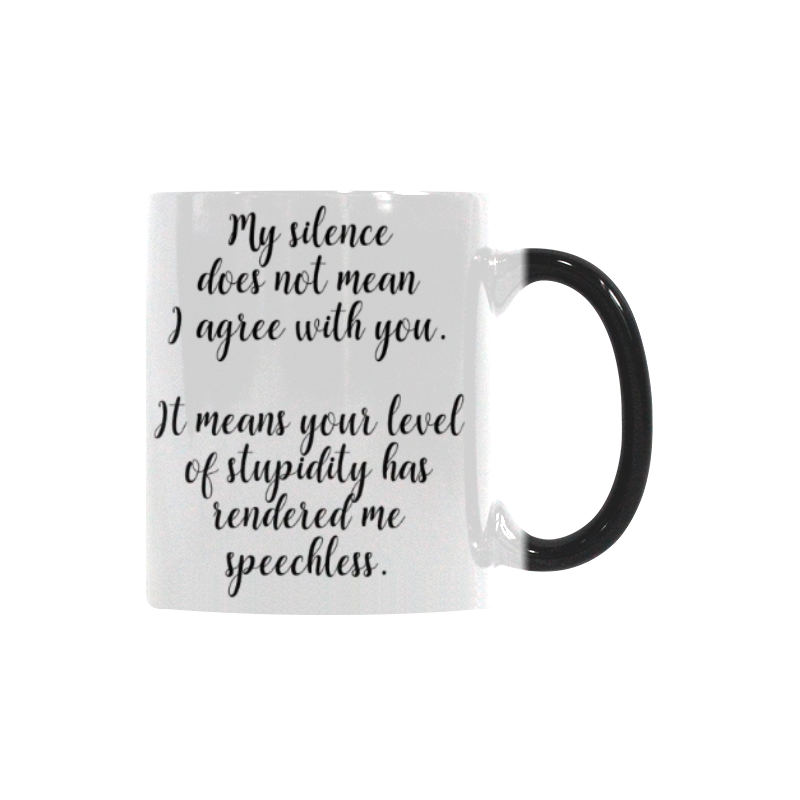 Level of stupidity Custom Morphing Mug (11oz)