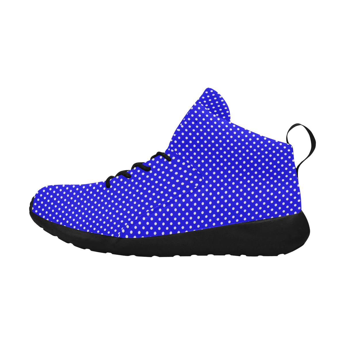 Blue polka dots Women's Chukka Training Shoes/Large Size (Model 57502)