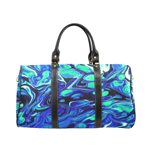 blue and green New Waterproof Travel Bag/Large (Model 1639)