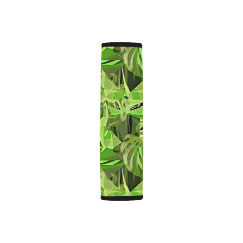 Tropical Jungle Leaves Camouflage Car Seat Belt Cover 7''x8.5''