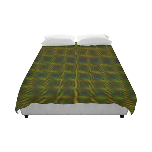 Green violet multicolored multiple squares Duvet Cover 86"x70" ( All-over-print)