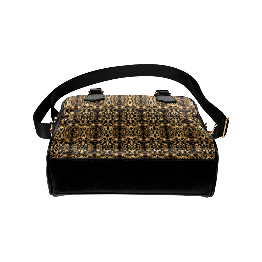 Luxurious gold pattern Shoulder Handbag (Model 1634)