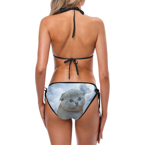 Lonely Little Kitty Custom Bikini Swimsuit (Model S01)