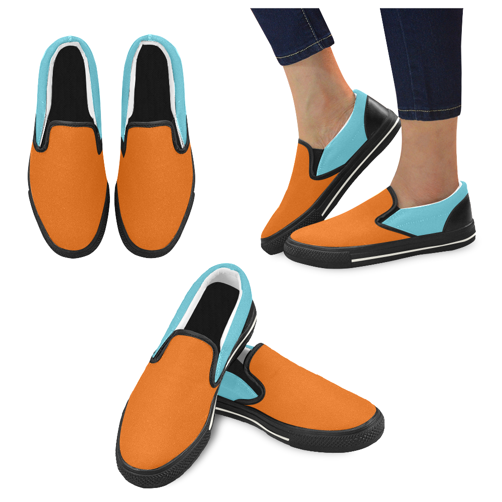 352 Women's Slip-on Canvas Shoes/Large Size (Model 019)