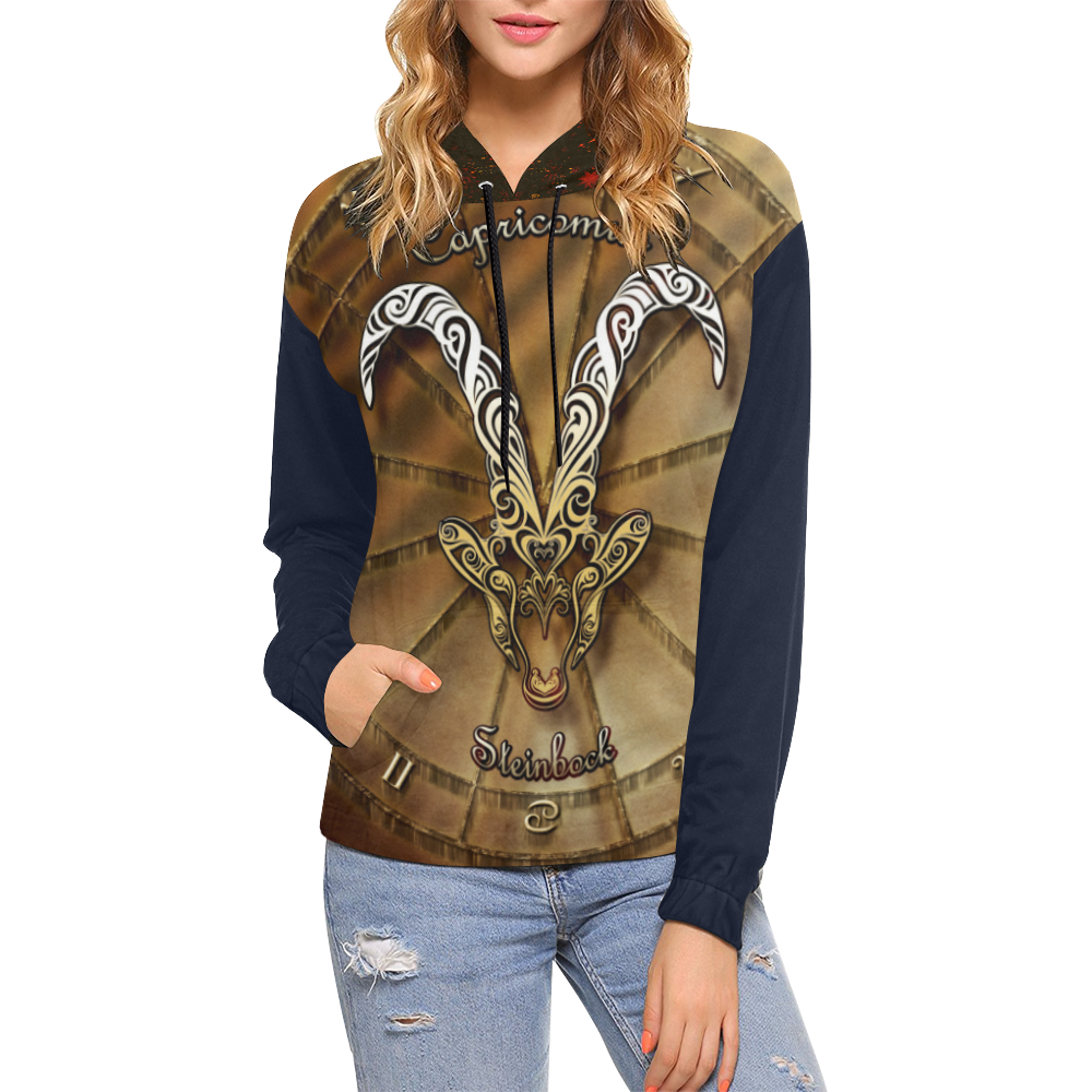 capricorn woods All Over Print Hoodie for Women (USA Size) (Model H13)
