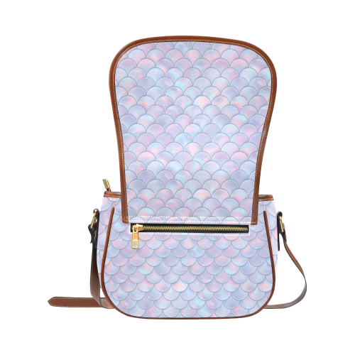 Mermaid Scales Saddle Bag/Small (Model 1649) Full Customization