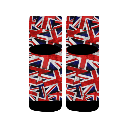 Union Jack British UK Flag Quarter Socks
