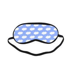 Clouds and Polka Dots on Blue Sleeping Mask