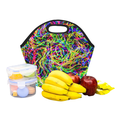 colorful abstract pattern Neoprene Lunch Bag/Small (Model 1669)