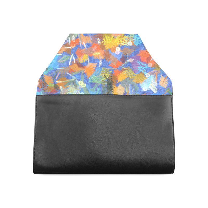 Colorful paint strokes Clutch Bag (Model 1630)
