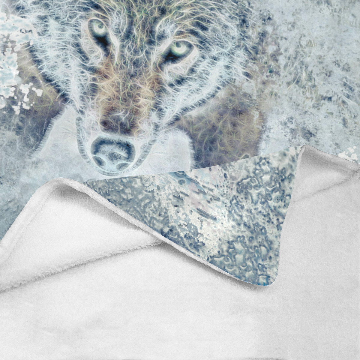 Snow Wolf Ultra-Soft Micro Fleece Blanket 50"x60"