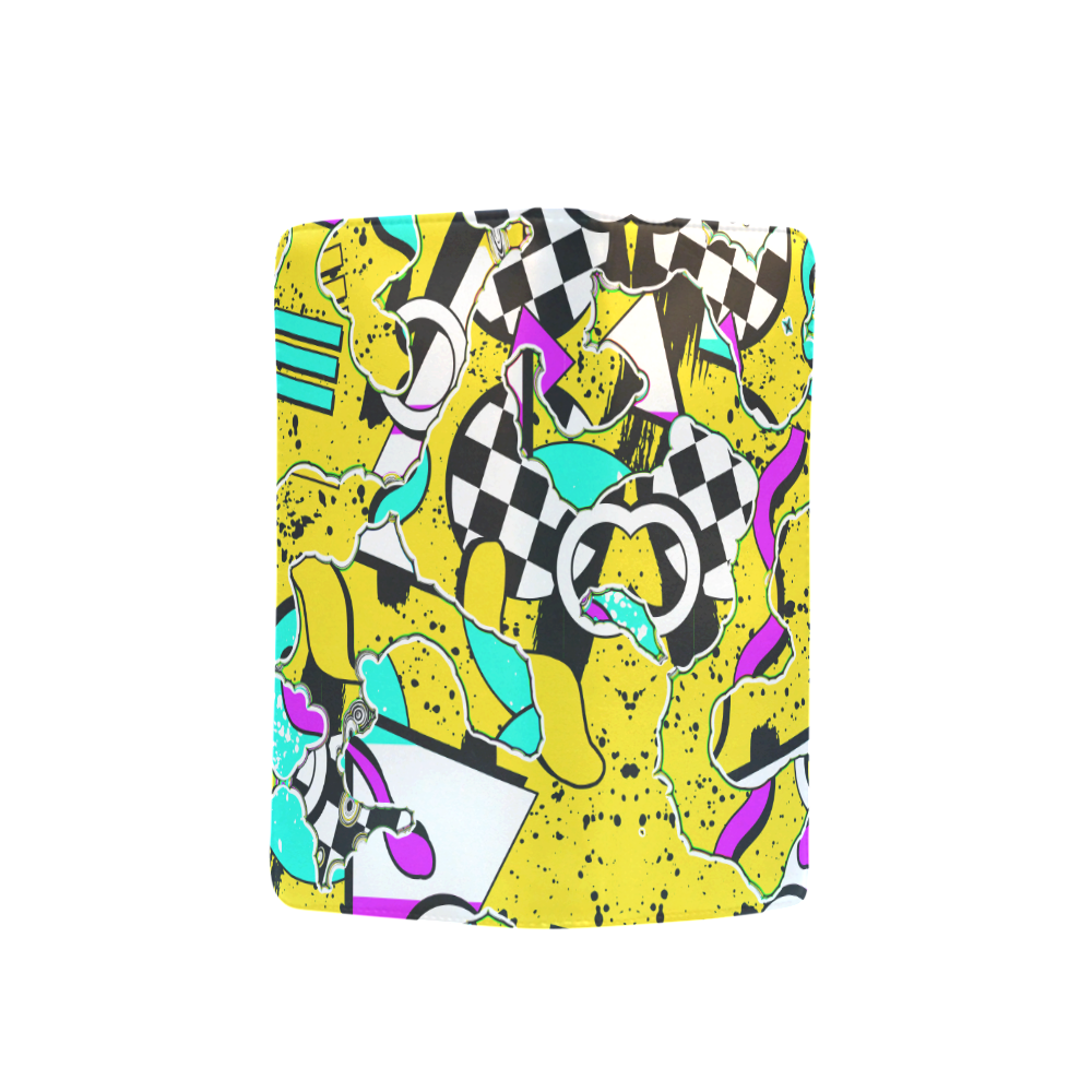 Shapes on a yellow background Men's Clutch Purse （Model 1638）