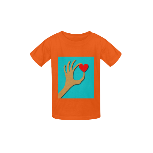 Heart Kid's  Classic T-shirt (Model T22)