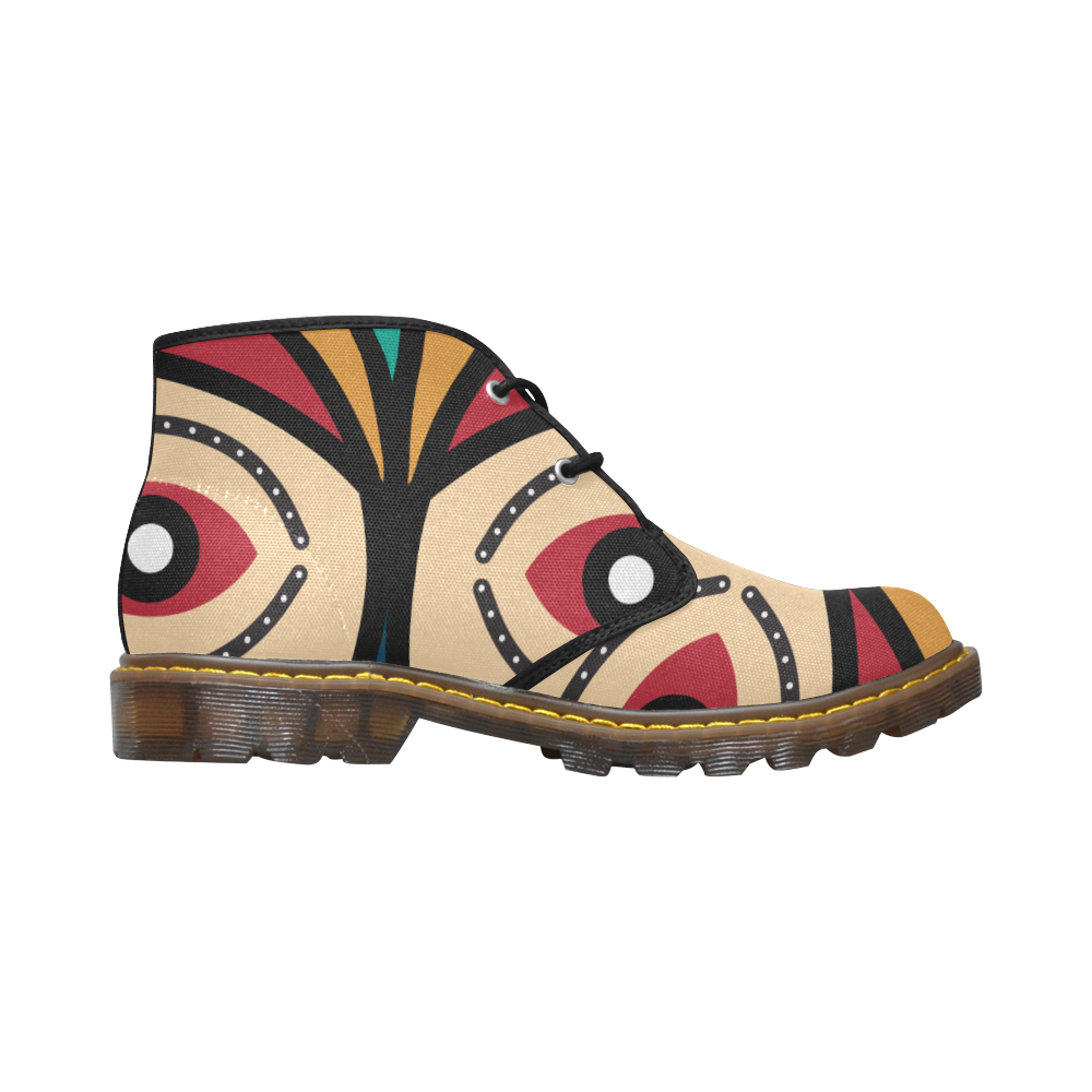 round luba Women's Canvas Chukka Boots/Large Size (Model 2402-1)