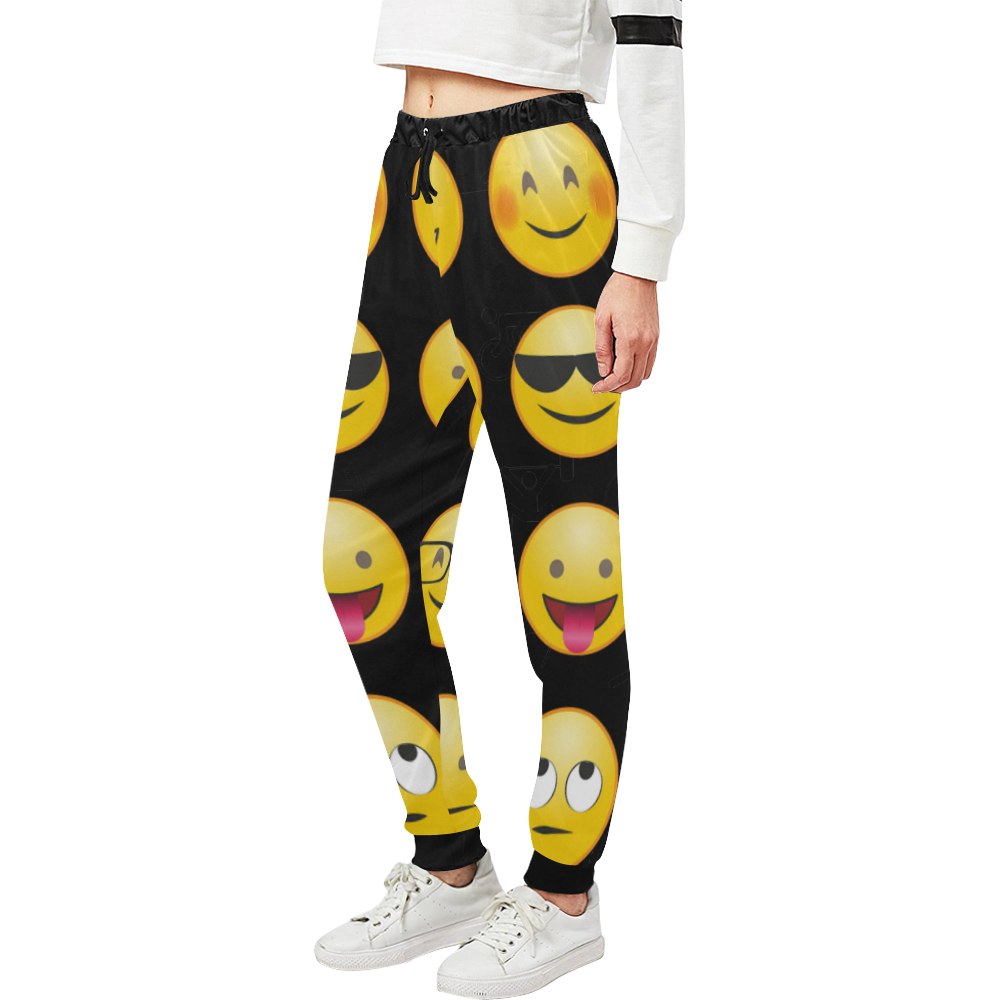 emoji Unisex All Over Print Sweatpants (Model L11)