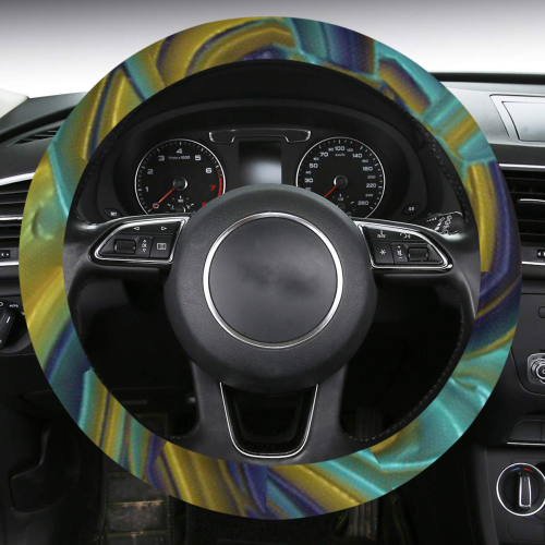 Abstract Art Deco 13 by JamColors Steering Wheel Cover with Anti-Slip Insert