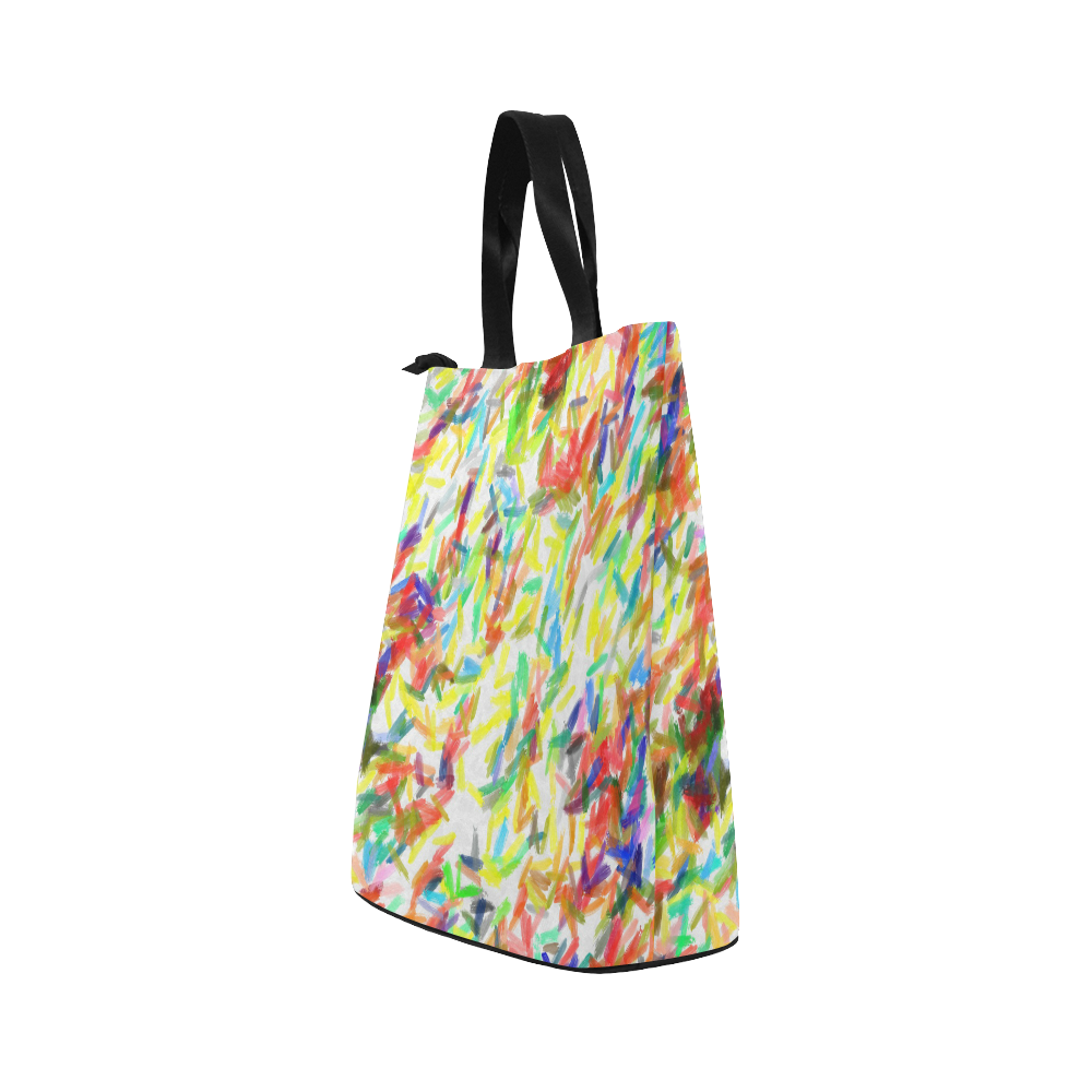 Colorful brush strokes Nylon Lunch Tote Bag (Model 1670)