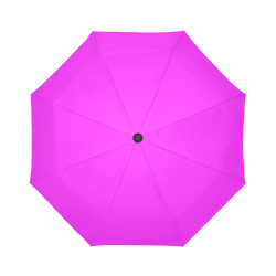 Bright Neon Pink Auto-Foldable Umbrella (Model U04)