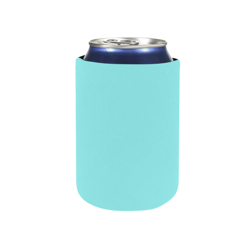 color ice blue Neoprene Can Cooler 4" x 2.7" dia.