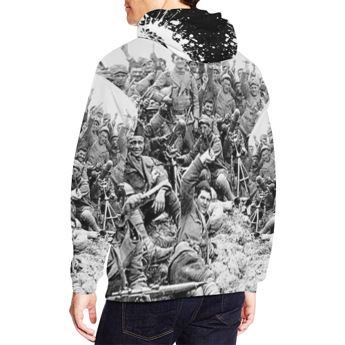 Arditi: immortal heroes All Over Print Hoodie for Men/Large Size (USA Size) (Model H13)