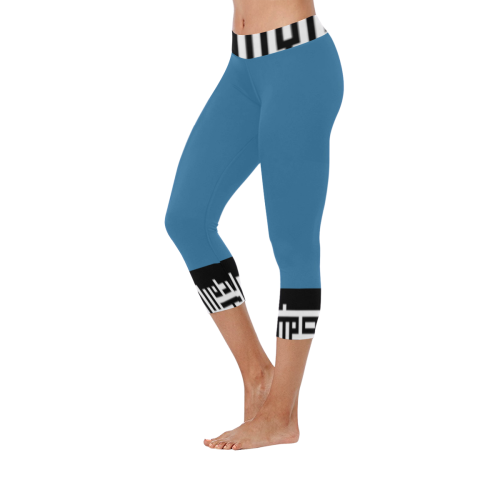 M1caprilegw0015 Women's Low Rise Capri Leggings (Invisible Stitch) (Model L08)