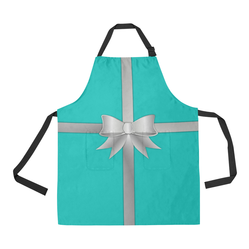 Blue Gift Box All Over Print Apron