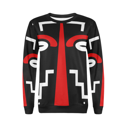 ligbi tribal All Over Print Crewneck Sweatshirt for Women (Model H18)