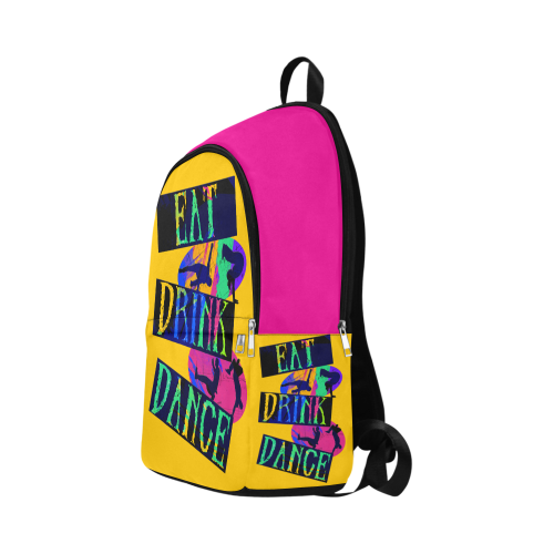 Break Dancing Colorful / Yellow / Pink Fabric Backpack for Adult (Model 1659)