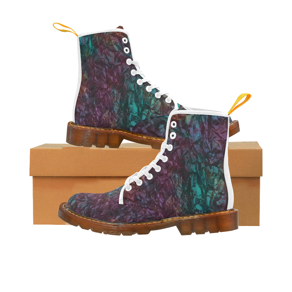 Glitter pink with  green Martin Boots For Men Model 1203H