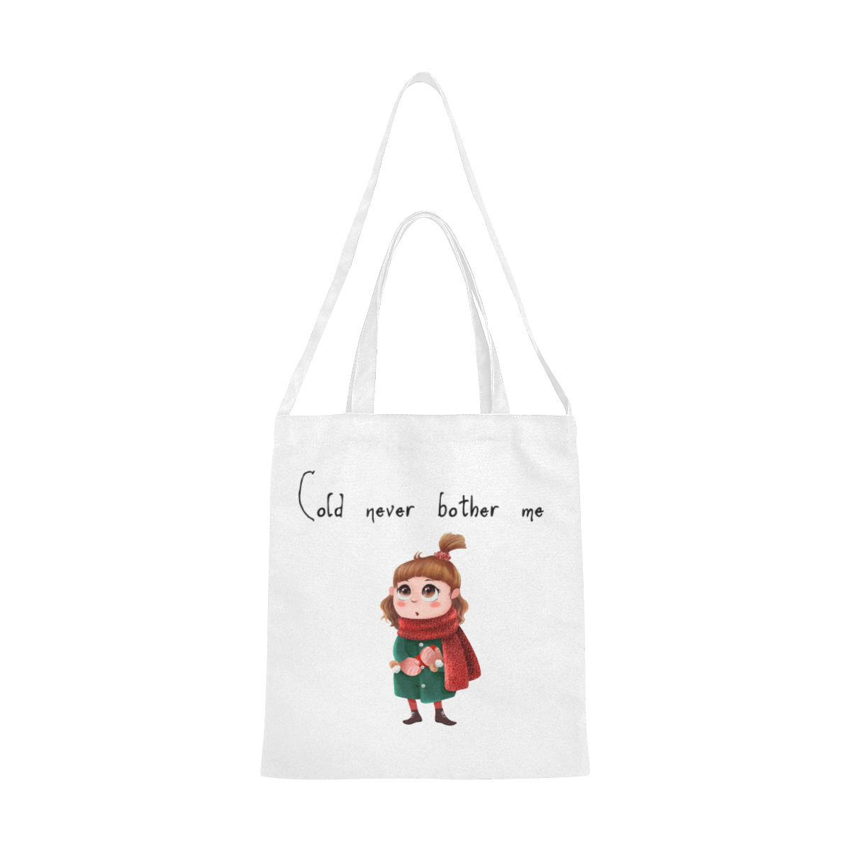 wintergirl Canvas Tote Bag/Medium (Model 1701)