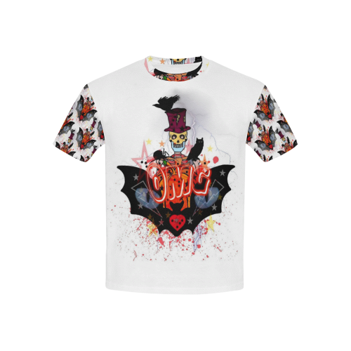 Skulloween by Nico Bielow Kids' All Over Print T-shirt (USA Size) (Model T40)