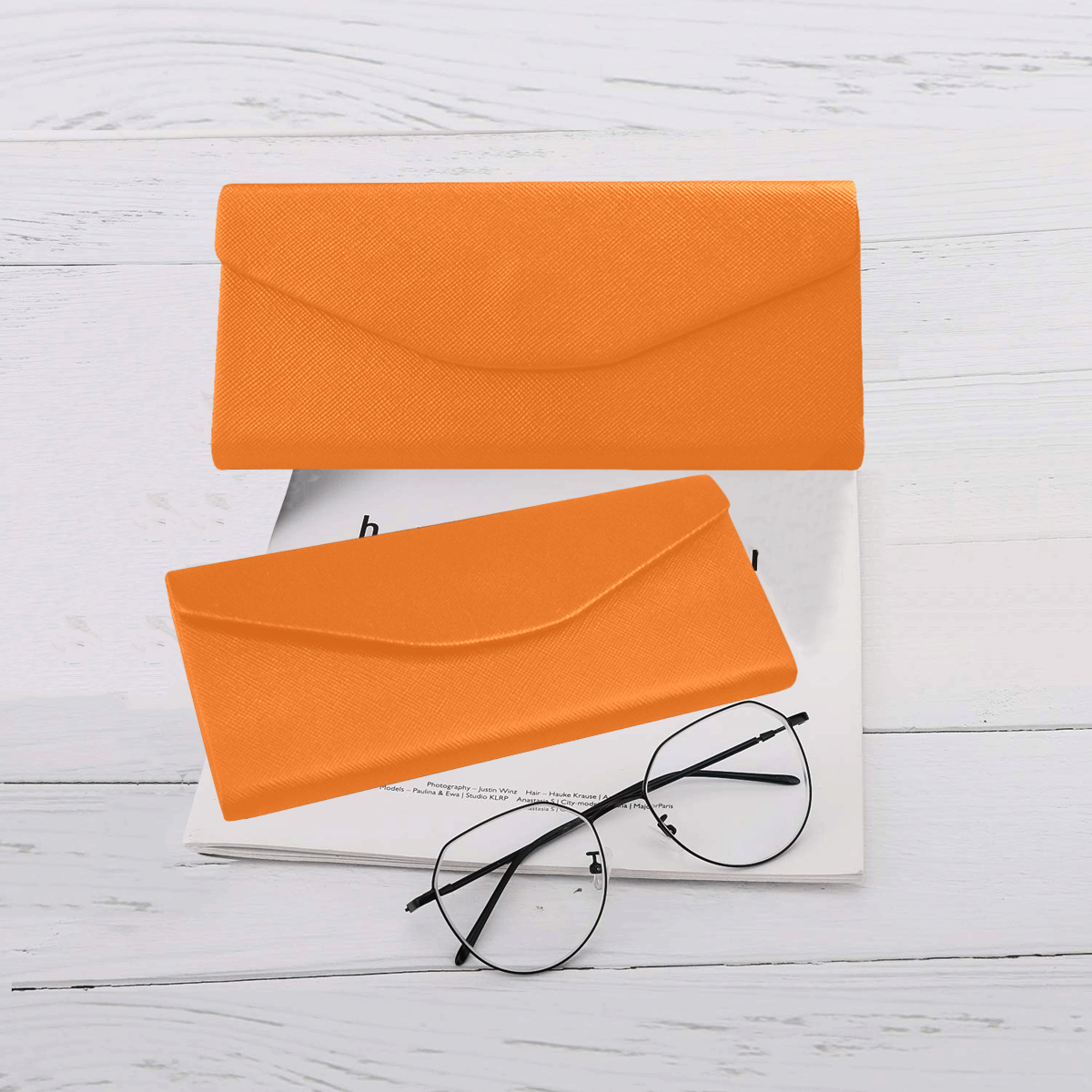 color pumpkin Custom Foldable Glasses Case