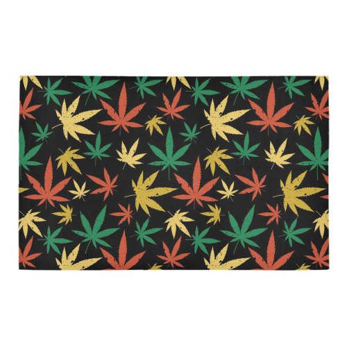 Cannabis Pattern Bath Rug 20''x 32''