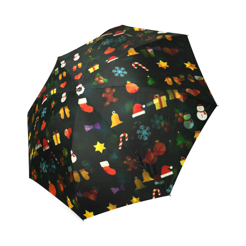 Oh Santa Pattern by K.Merske Foldable Umbrella (Model U01)