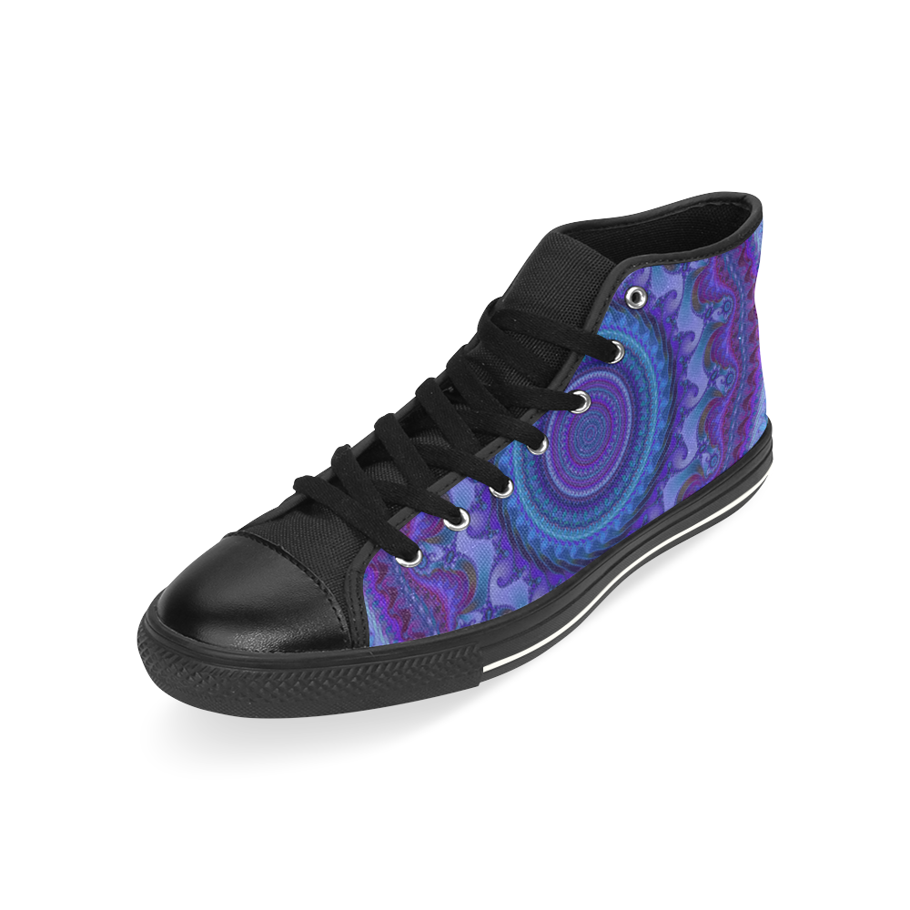 MANDALA PASSION OF LOVE High Top Canvas Shoes for Kid (Model 017)