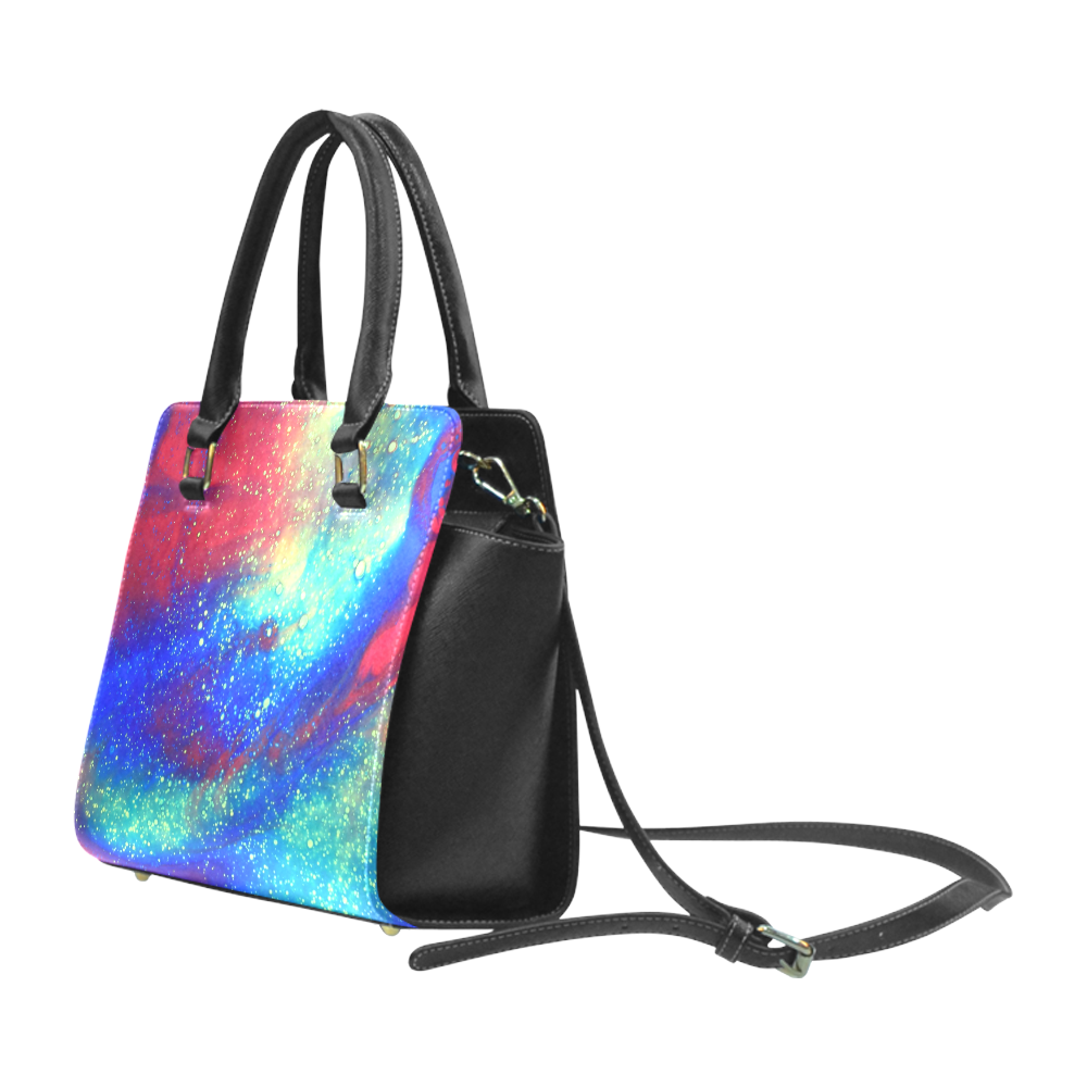 Love Galaxy Rivet Shoulder Handbag (Model 1645)