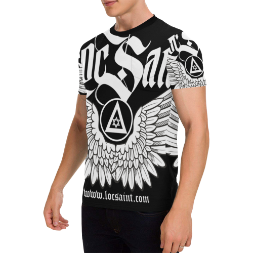 "Wings & Halo" All Over Print T Men's All Over Print T-Shirt with Chest Pocket (Model T56)