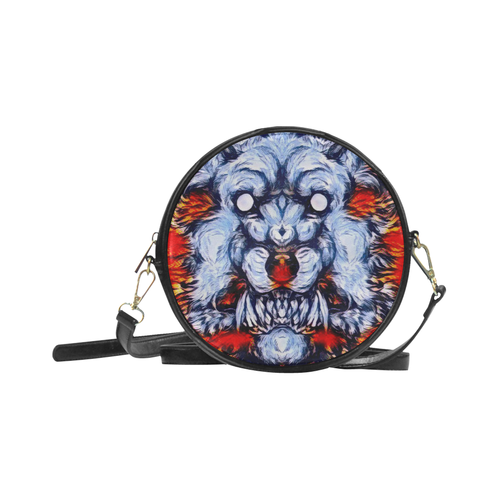 Awesome Alpha Werewolf Round Sling Bag (Model 1647)
