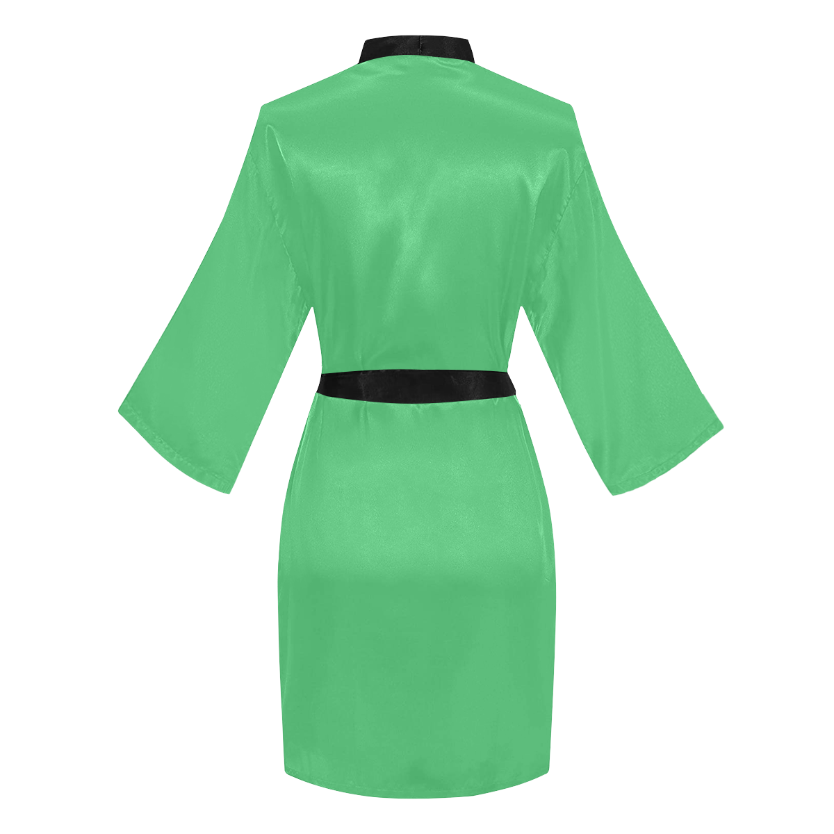 color Paris green Long Sleeve Kimono Robe