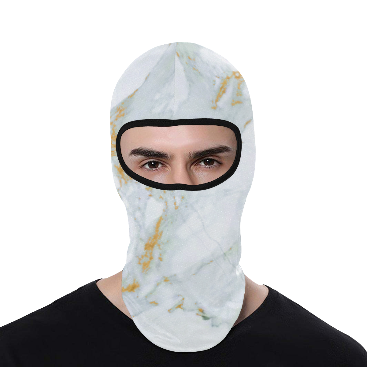 Motorcycle Face Mask Marble_Stone_Design All Over Print Balaclava