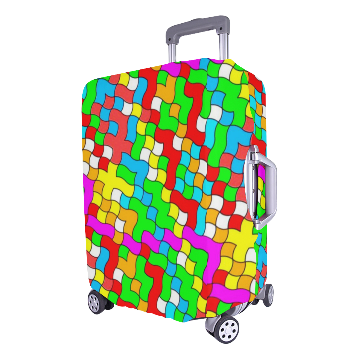 school party colorful Luggage Cover/Large 26"-28"