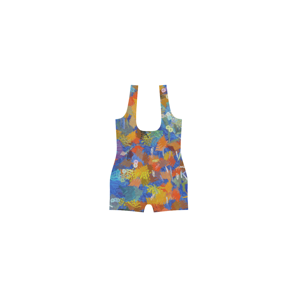 Colorful paint strokes Classic One Piece Swimwear (Model S03)