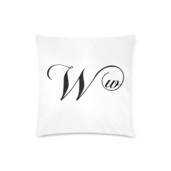 Alphabet W by Jera Nour Custom Zippered Pillow Case 16"x16"(Twin Sides)